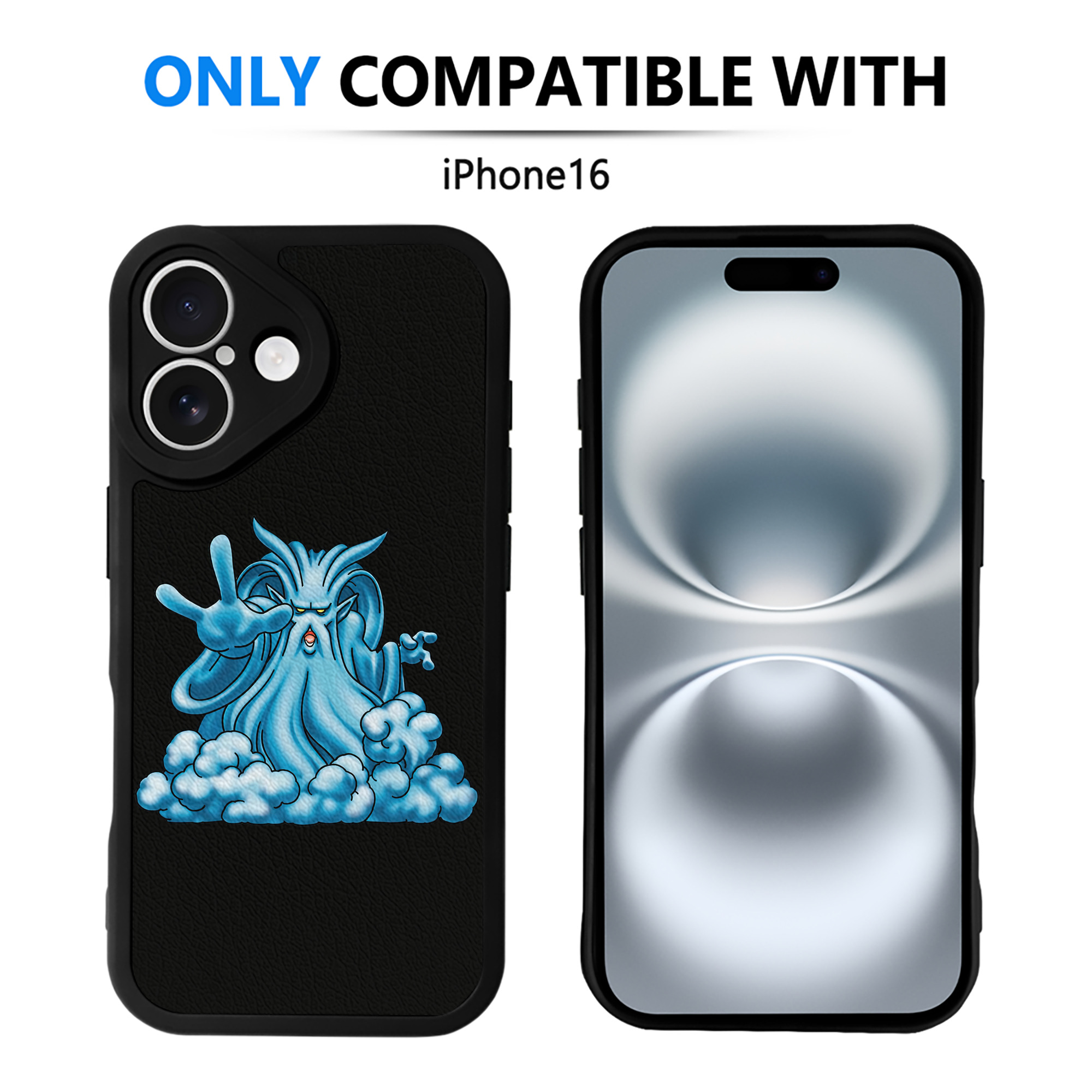 （画像用） ドラゴンクエスト Doragon Kuesuto Dragon Quest 【iPhone 16シリーズ対応】シリコンスマホケース（レザー調） 材質：シリコン